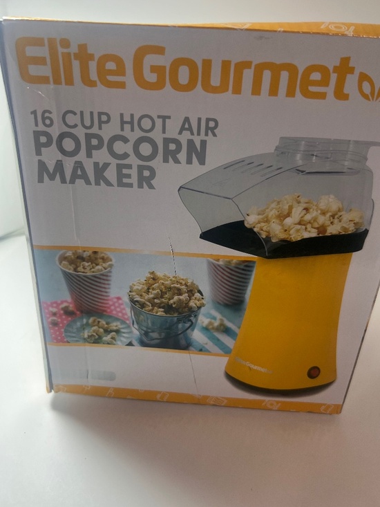 Elite Gourmet Other - Popcorn Maker Elite Gourmet New. 16 cup hot air. New in box